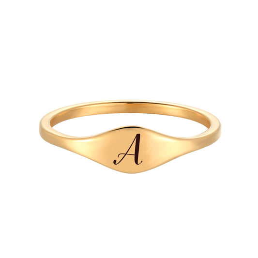 Personalized Letter Ring