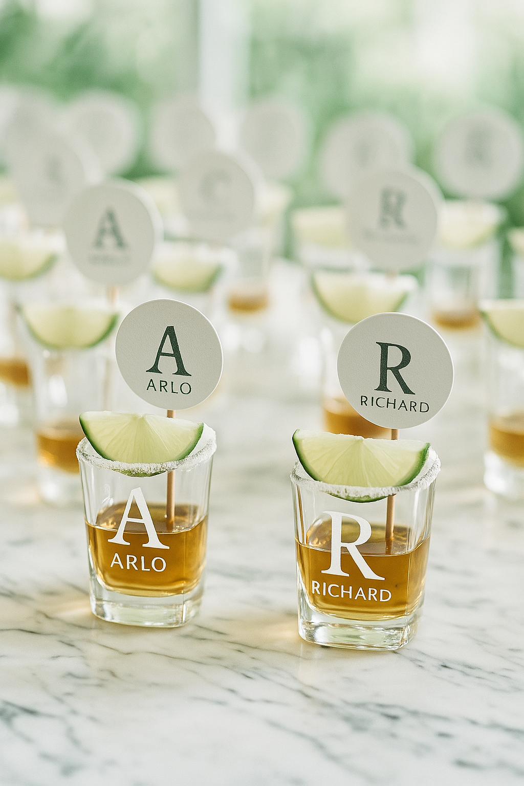 雕刻威士忌對杯 Personalized Shot glass - Wishe19