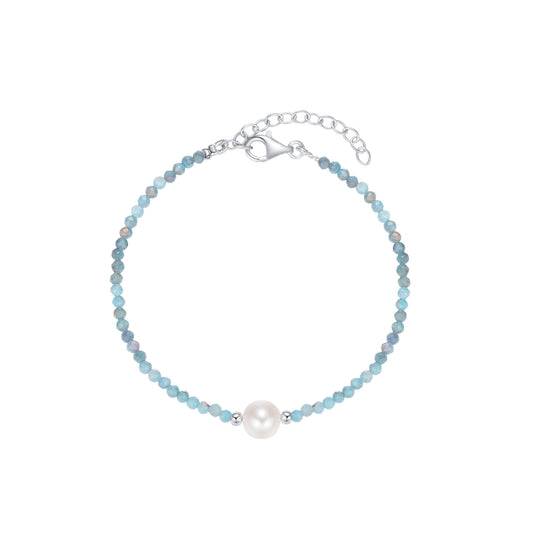 Shimmering Sky Bracelet- Apatite