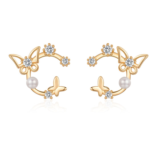 Gentle Breeze Dancing Earring- Gold