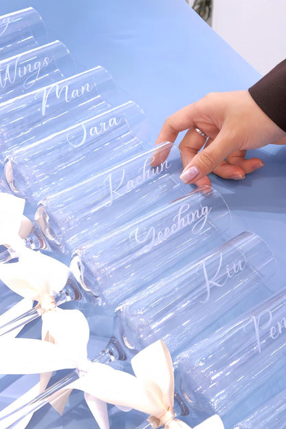 刻名水晶香檳杯 Personalized Engraved Champagne Glass