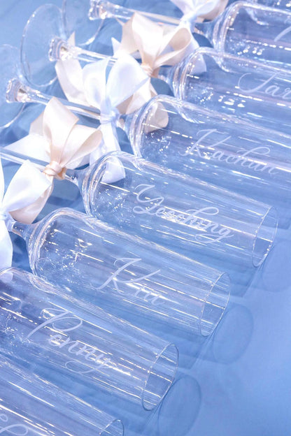 刻名水晶香檳杯 Personalized Engraved Champagne Glass
