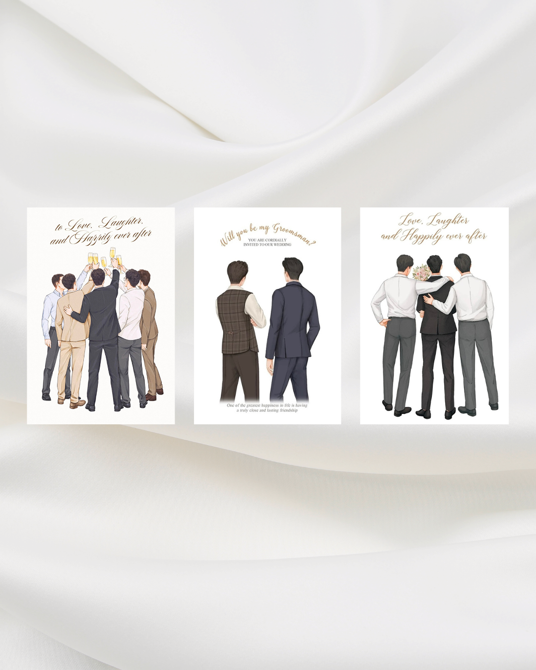兄弟感謝卡Groomsman thank you card - Wishe19