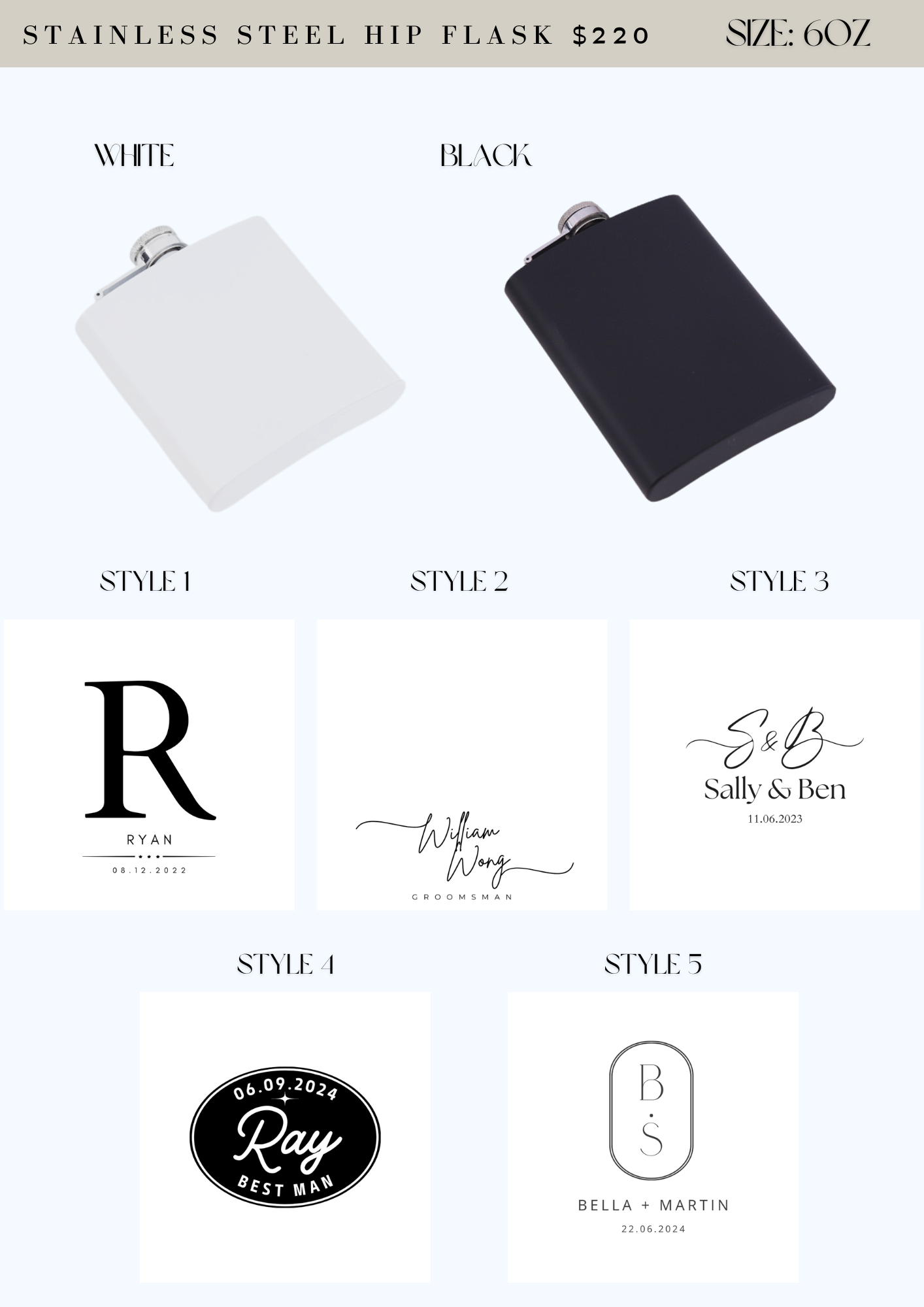 不鏽鋼隨身烈酒瓶 Stainless Steel Hip Flask - Wishe19