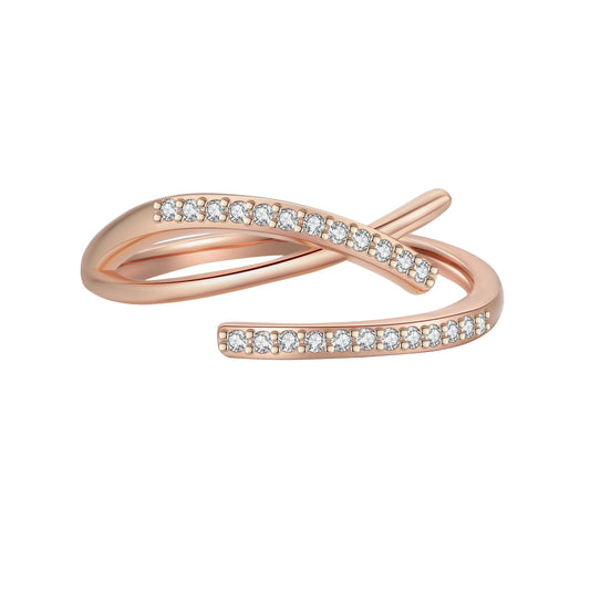 Cross Ring-Rose Gold