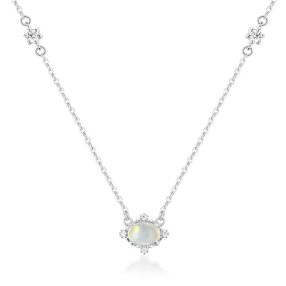 Moon Desire Necklace- Silver