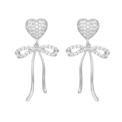 Ruby Love Earring- Silver