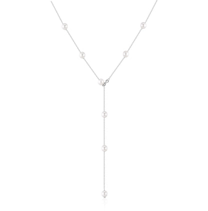 3-Ways Lariat Necklace- Silver