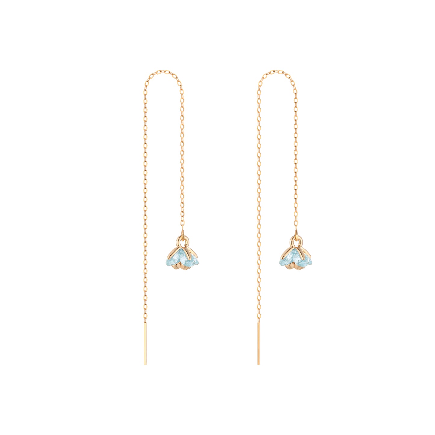 Floret Garden Earring- Baby Blue