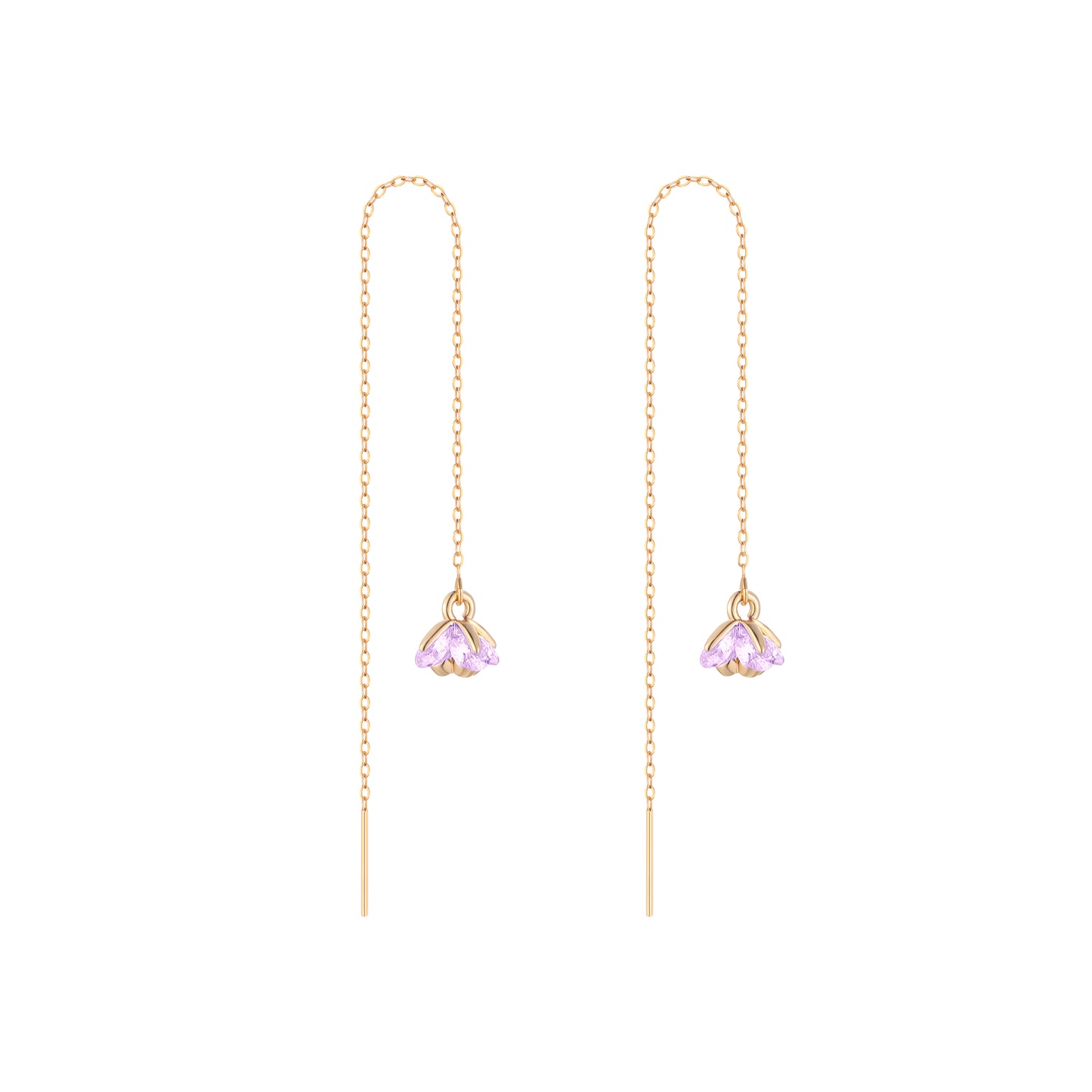 Floret Garden Earring- Lilac