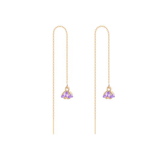 Floret Garden Earring- Purple